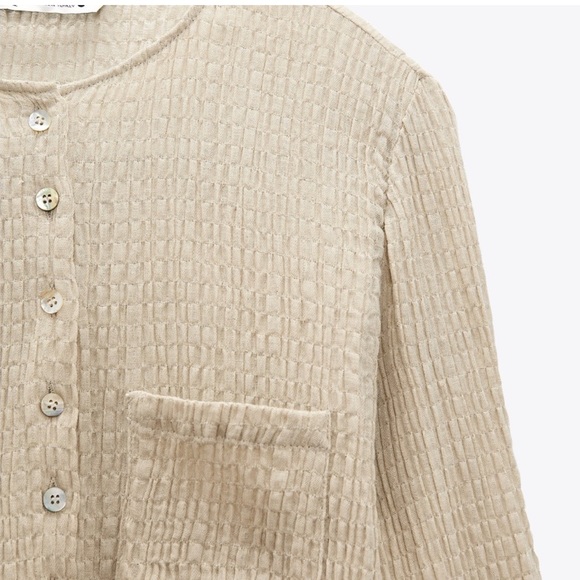 ZARA RUSTIC POCKET TOP - Picture 3 of 3